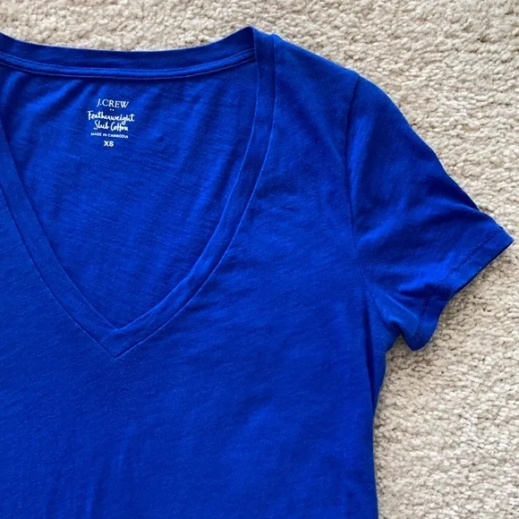 J. Crew Featherweight Sub Cotton Tee - Picture 3 of 4